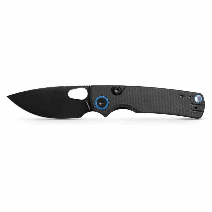Couteau Vosteed Porcupine Black Lame Acier 14C28N Manche Micarta KIVT Liner Lock VOSA2601 - Livraison Gratuite