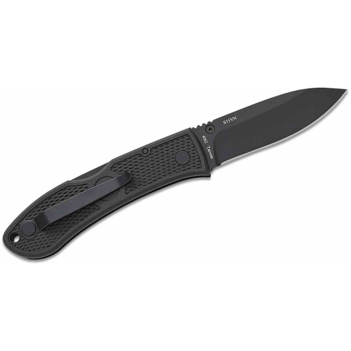 Couteau Ka-Bar Dozier Hunter Lame Acier S35VN Manche Zytel Noir Lockback KA4062S35 - Livraison Gratuite