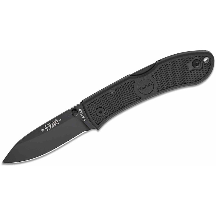 Couteau Ka-Bar Dozier Hunter Lame Acier S35VN Manche Zytel Noir Lockback KA4062S35 - Livraison Gratuite