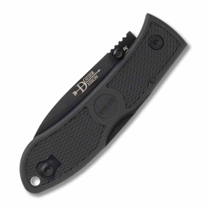 Couteau Ka-Bar Dozier Hunter Lame Acier S35VN Manche Zytel Noir Lockback KA4062S35 - Livraison Gratuite