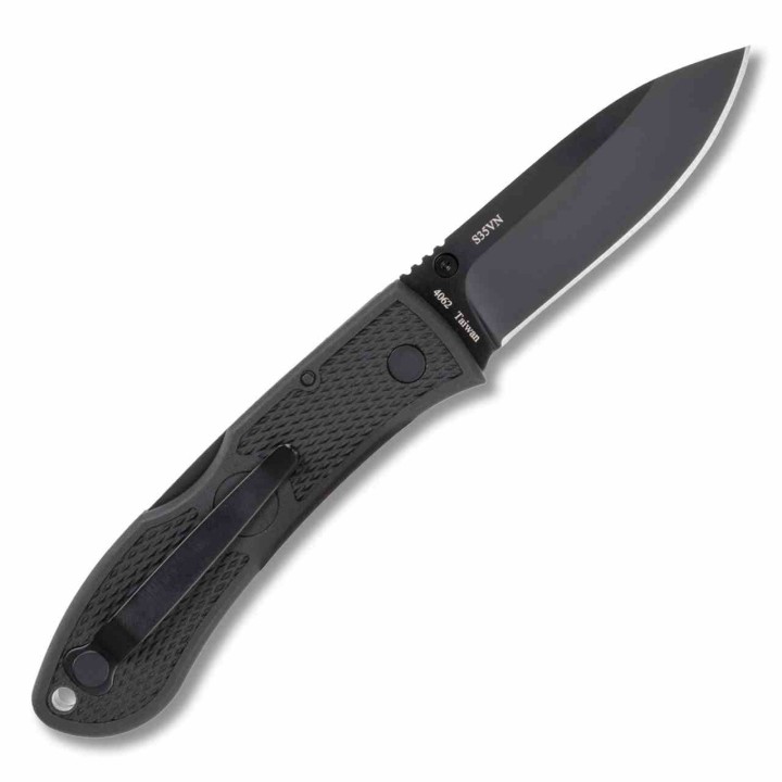 Couteau Ka-Bar Dozier Hunter Lame Acier S35VN Manche Zytel Noir Lockback KA4062S35 - Livraison Gratuite