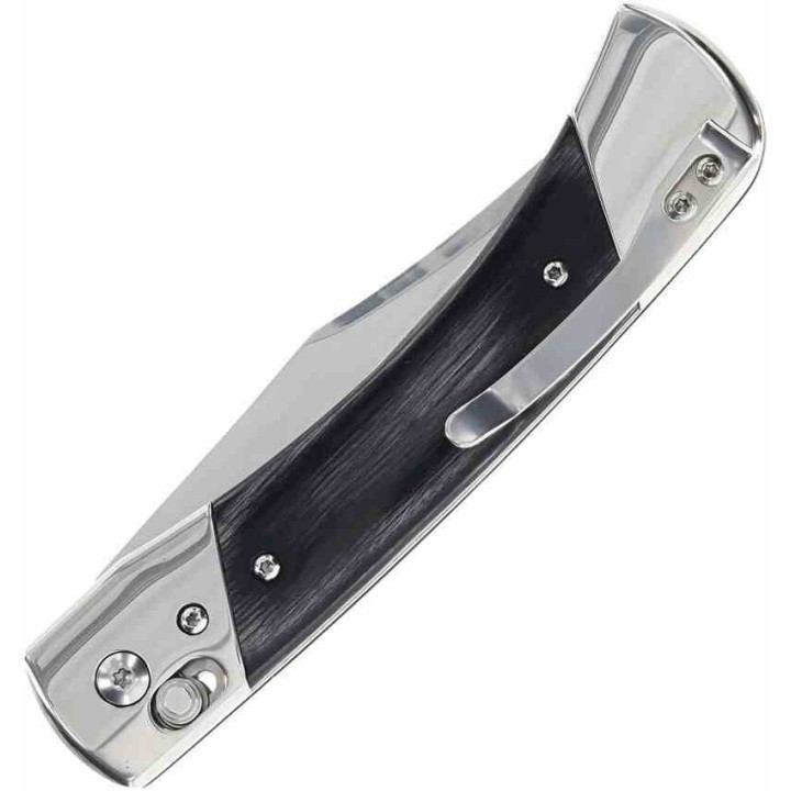 Couteau Schrade PLB7 Bear Paw Lame Clip Point Acier 7Cr17MoV Manche Bois Pivot Lock SCH1222017 - Livraison Gratuite