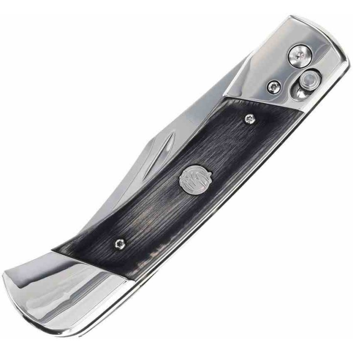 Couteau Schrade PLB7 Bear Paw Lame Clip Point Acier 7Cr17MoV Manche Bois Pivot Lock SCH1222017 - Livraison Gratuite
