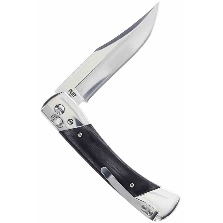 Couteau Schrade PLB7 Bear Paw Lame Clip Point Acier 7Cr17MoV Manche Bois Pivot Lock SCH1222017 - Livraison Gratuite