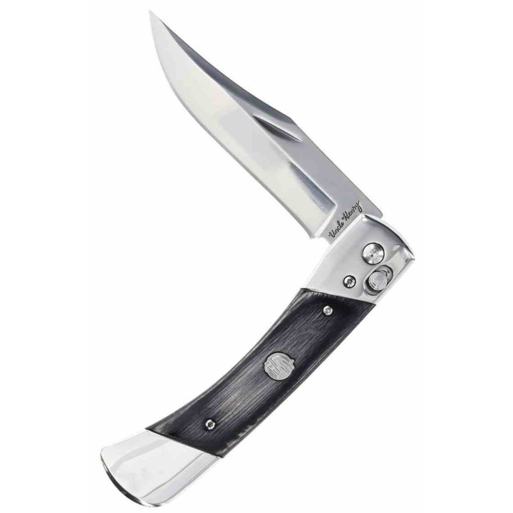 Couteau Schrade PLB7 Bear Paw Lame Clip Point Acier 7Cr17MoV Manche Bois Pivot Lock SCH1222017 - Livraison Gratuite