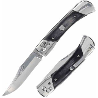 Couteau Schrade PLB7 Bear Paw Lame Clip Point Acier 7Cr17MoV Manche Bois Pivot Lock SCH1222017 - Livraison Gratuite