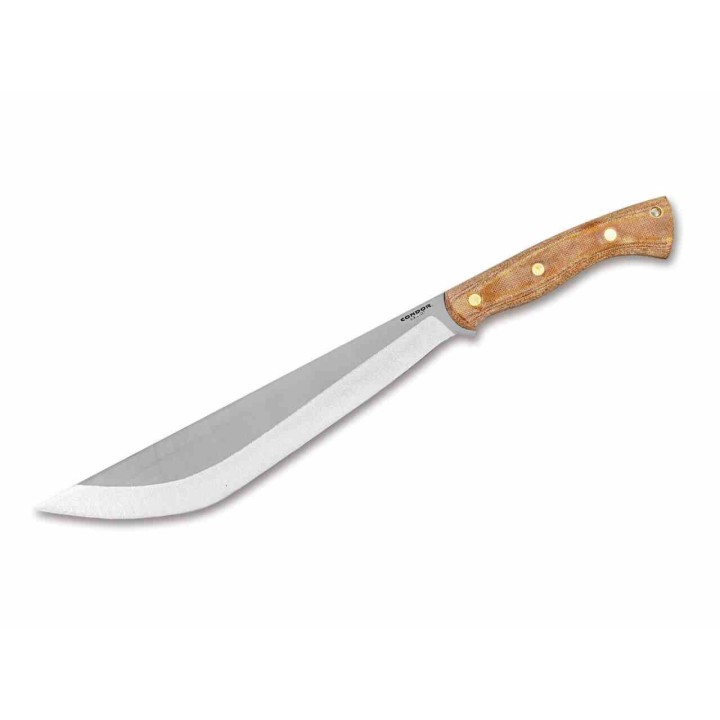 Machette Condor Hmong Lame Acier Carbone 1075 Manche Micarta Etui Cuir Made Salvador CTK3982115HC - Livraison Gratuite