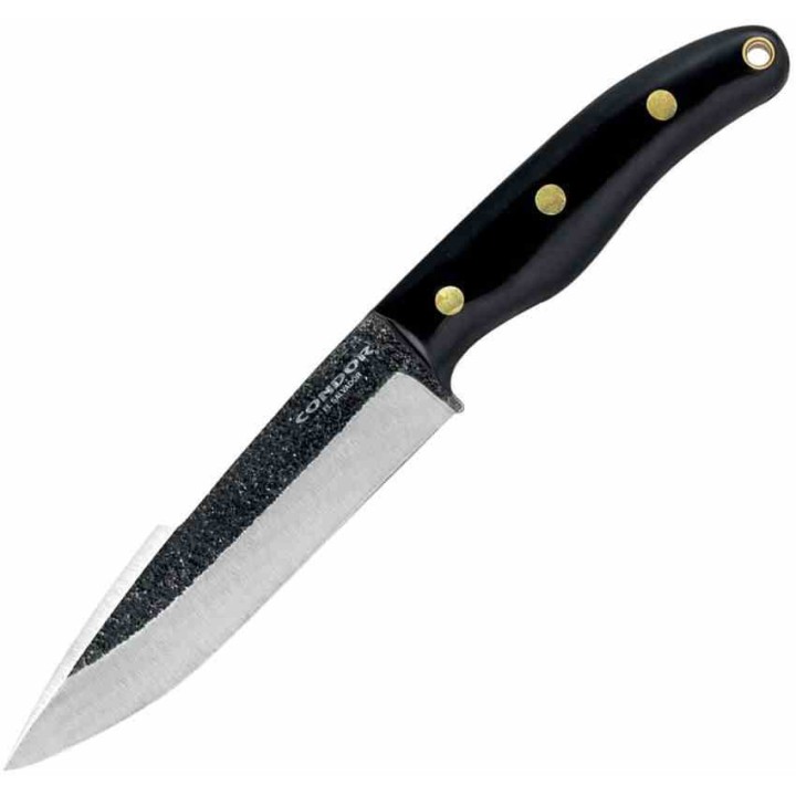 Couteau Condor Romeo Lame Acier 420HC Manche Micarta Etui Cuir Made Salvador CTK106057SS - Livraison Gratuite