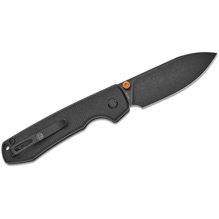 Couteau Vosteed Raccoon Lame Acier 14C28N Manche Micarta Noir TLL KIVT Clip VOSA2902 - Livraison Gratuite