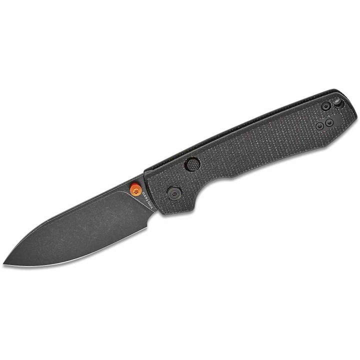 Couteau Vosteed Raccoon Lame Acier 14C28N Manche Micarta Noir TLL KIVT Clip VOSA2902 - Livraison Gratuite
