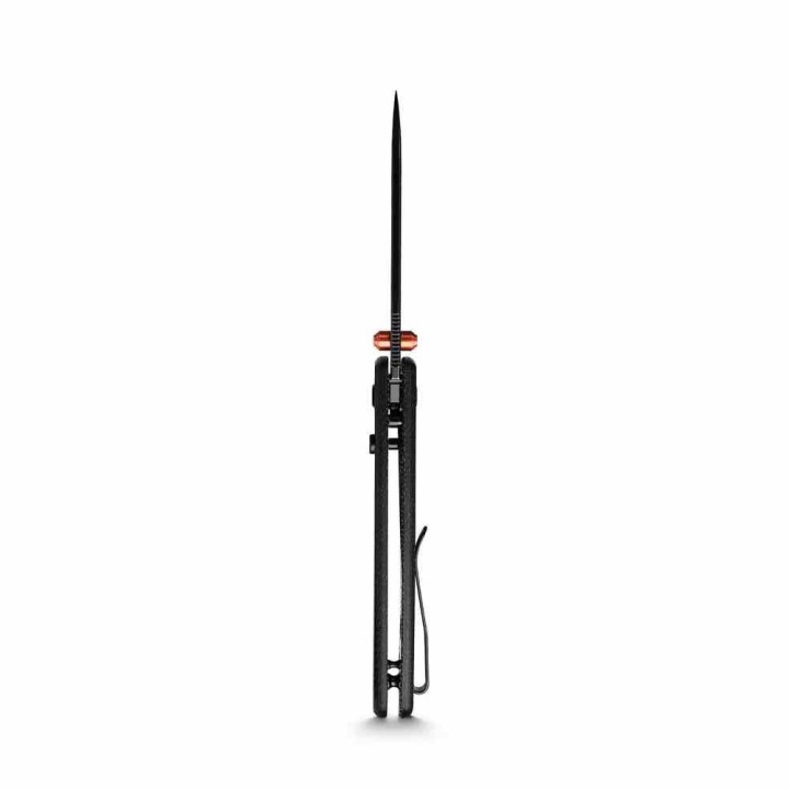 Couteau Vosteed Raccoon Lame Acier 14C28N Manche Micarta Noir TLL KIVT Clip VOSA2902 - Livraison Gratuite