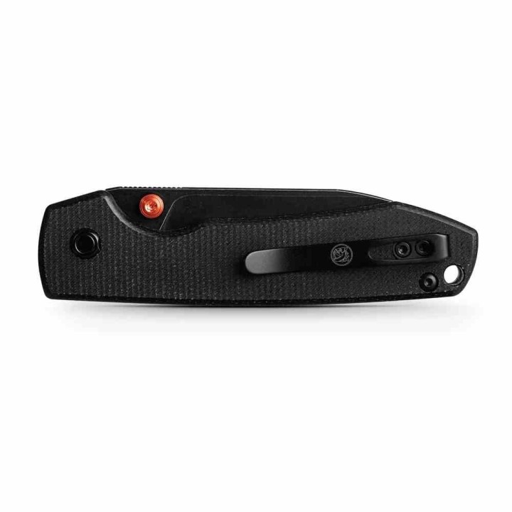 Couteau Vosteed Raccoon Lame Acier 14C28N Manche Micarta Noir TLL KIVT Clip VOSA2902 - Livraison Gratuite