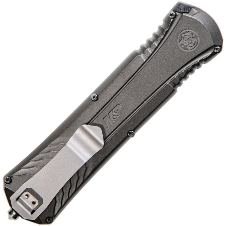 Couteau Automatique OTF Smith&Wesson M&P Lame Acier AUS-8 Manche Aluminium Black SW1084314 - Livraison Gratuite