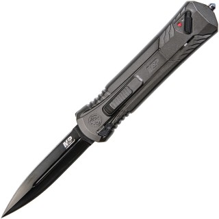 Couteau Automatique OTF Smith&Wesson M&P Lame Acier AUS-8 Manche Aluminium Black SW1084314 - Livraison Gratuite