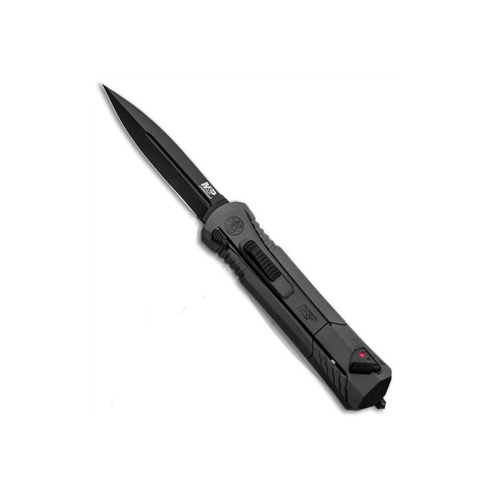 Couteau Automatique OTF Smith&Wesson M&P Lame Acier AUS-8 Manche Aluminium Black SW1084314 - Livraison Gratuite