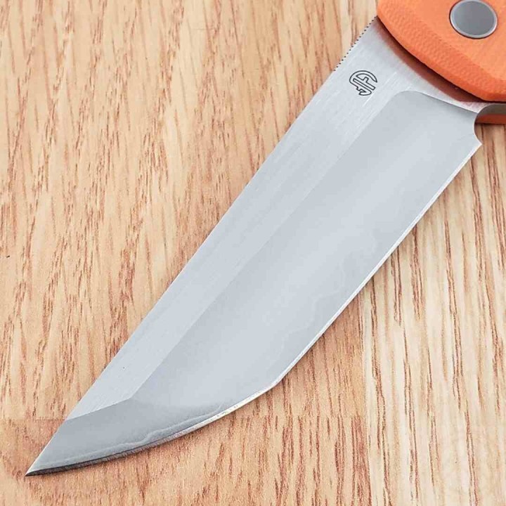 Couteau North Mountain Blade Chop 2 Orange Tanto Lame Acier SLD-Magic SAN MAI Button Lock NMB2406O Livraison Gratuite