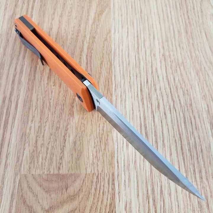 Couteau North Mountain Blade Chop 2 Orange Tanto Lame Acier SLD-Magic SAN MAI Button Lock NMB2406O Livraison Gratuite