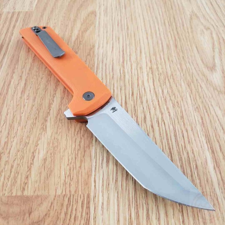 Couteau North Mountain Blade Chop 2 Orange Tanto Lame Acier SLD-Magic SAN MAI Button Lock NMB2406O Livraison Gratuite
