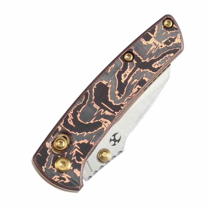 Couteau Kansept Little Main Street Lame Acier S35VN Manche Cuivre/FCarbone Crossbar Lock K2015V2 - Livraison Gratuite