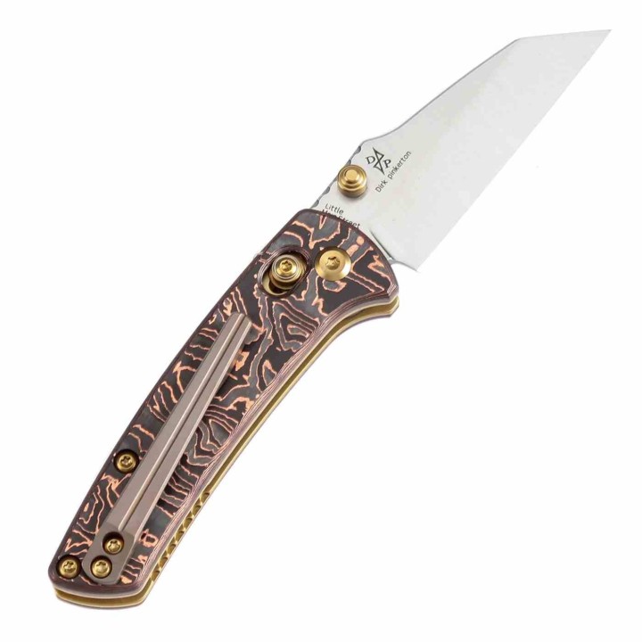 Couteau Kansept Little Main Street Lame Acier S35VN Manche Cuivre/FCarbone Crossbar Lock K2015V2 - Livraison Gratuite