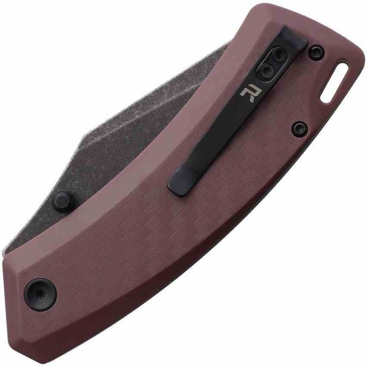 Couteau Revo Canyon Lame Acier 4Cr13MoV Manche FRN Prune Button Lock REVCNYPLM - Livraison Gratuite