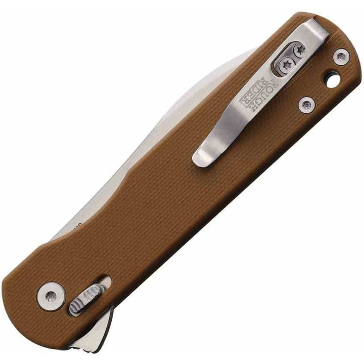 Couteau Rough Ryder Slide Lock Wharncliffe Lame Acier D2 Manche G10 Tan Clip RR2719 - Livraison Gratuite