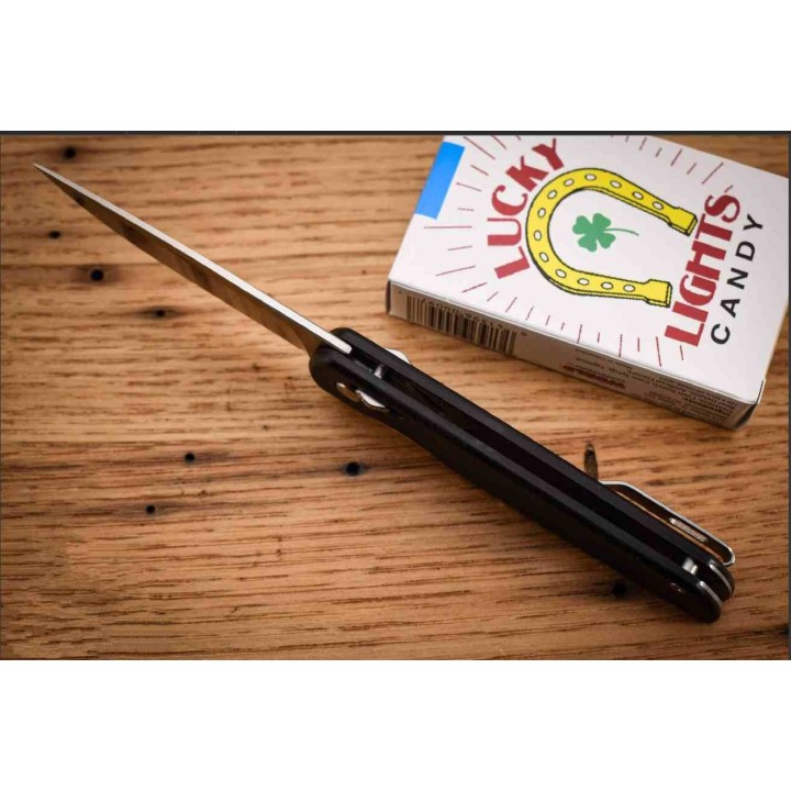 Couteau Rough Ryder Slide Lock Wharncliffe Lame Acier D2 Manche G10 Black Clip RR2720 - Livraison Gratuite