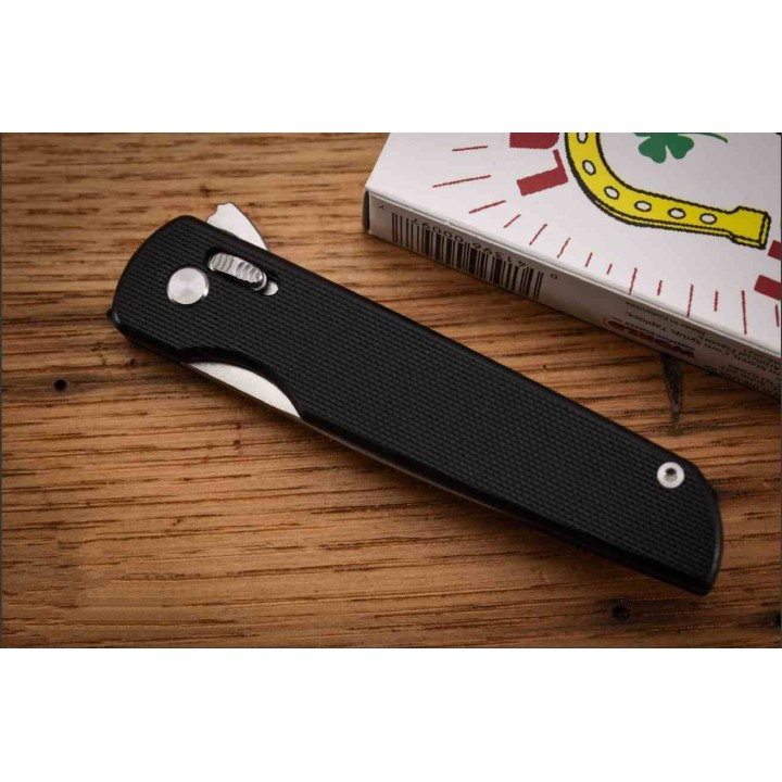 Couteau Rough Ryder Slide Lock Wharncliffe Lame Acier D2 Manche G10 Black Clip RR2720 - Livraison Gratuite