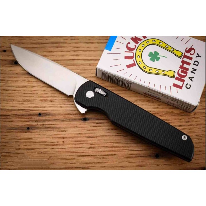 Couteau Rough Ryder Slide Lock Wharncliffe Lame Acier D2 Manche G10 Black Clip RR2720 - Livraison Gratuite