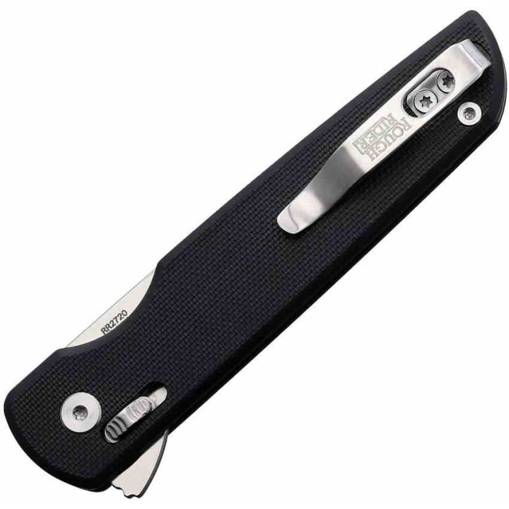 Couteau Rough Ryder Slide Lock Wharncliffe Lame Acier D2 Manche G10 Black Clip RR2720 - Livraison Gratuite
