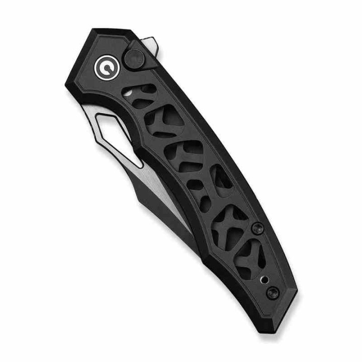 Couteau Pliant Civivi Anaaki Black Button Lock Lame Acier Nitro-V Manche Aluminium KIVT CIVC240391 - Livraison Gratuite