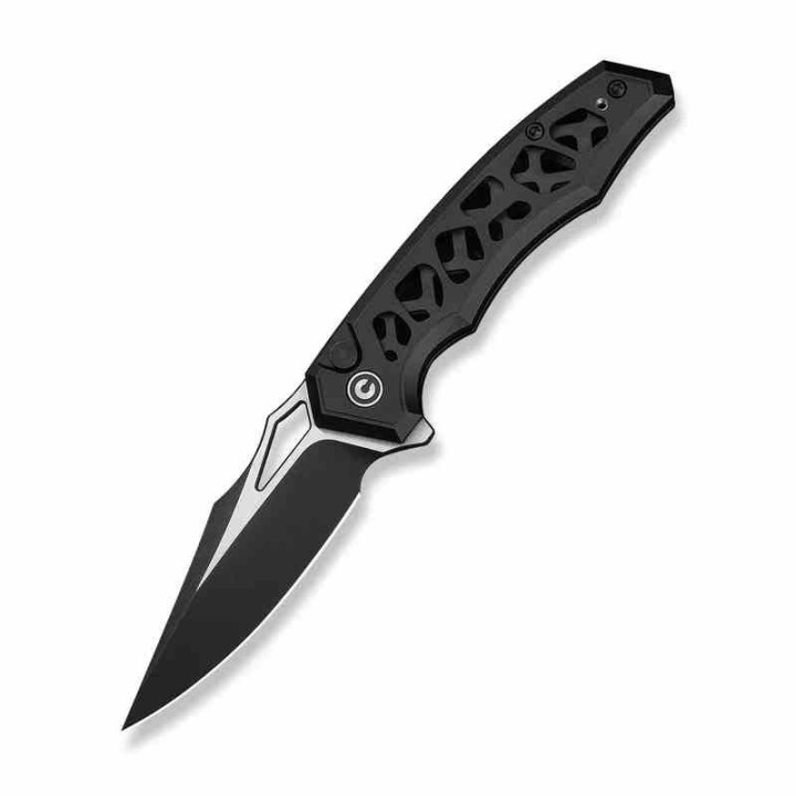 Couteau Pliant Civivi Anaaki Black Button Lock Lame Acier Nitro-V Manche Aluminium KIVT CIVC240391 - Livraison Gratuite