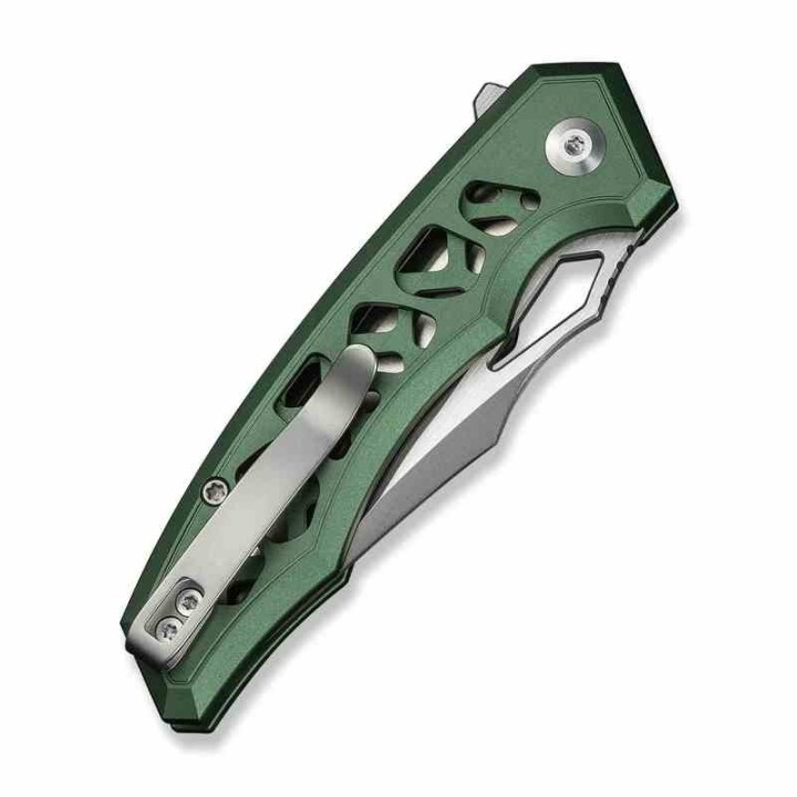Couteau Pliant Civivi Anaaki Green Button Lock Lame Acier Nitro-V Manche Aluminium KIVT CIVC240393 - Livraison Gratuite