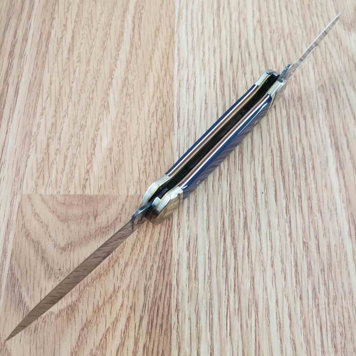 Couteau Rough Ryder Patriot Canoe Lames Spear Point/Pen Acier 440A Manche Polymère Bleu RR2029 - Livraison Gratuite
