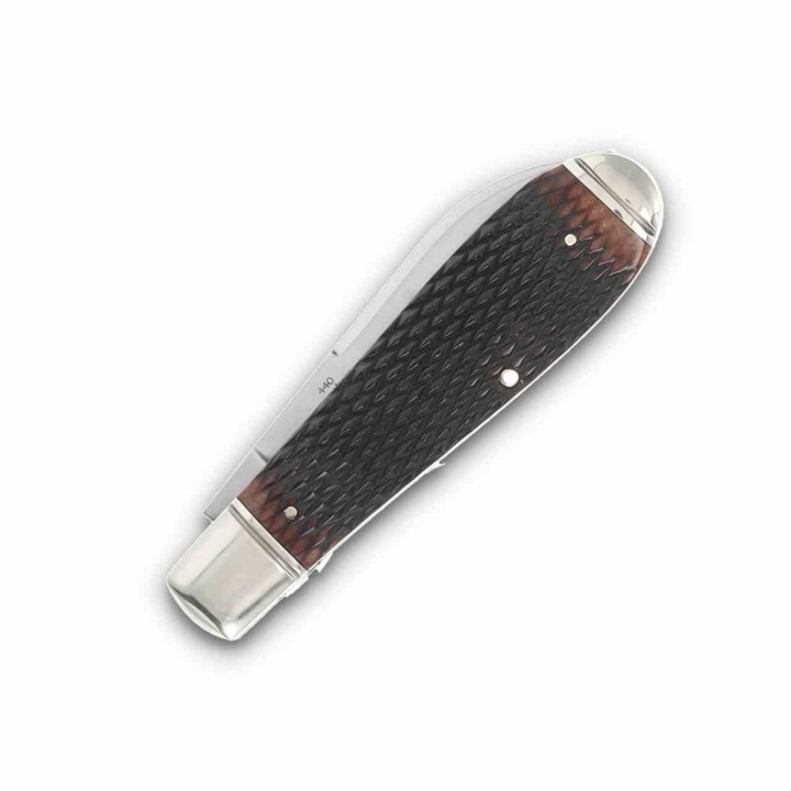 Couteau Rough Ryder 30ème Anniversaire Teardrop Jack Cran Forcé Lame Acier 440A Manche Os - RR2628 Livraison Gratuite