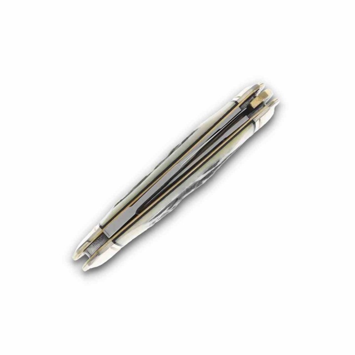 Couteau Rough Ryder Large Swayback Whittler Lames Acier 440 Manche Os Cerfé Slip Joint RR2575 - Livraison Gratuite