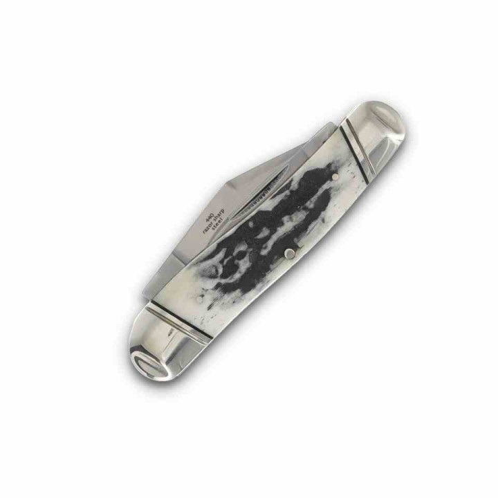 Couteau Rough Ryder Large Swayback Whittler Lames Acier 440 Manche Os Cerfé Slip Joint RR2575 - Livraison Gratuite