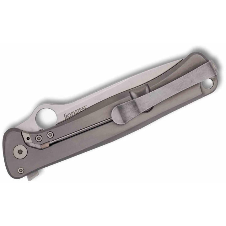 Couteau Spyderco Slym RIL Lame Acier M390 Manche Titane & FatCarbon Dark Matter Framelock Italy SC271TIP - Livraison Gratuite