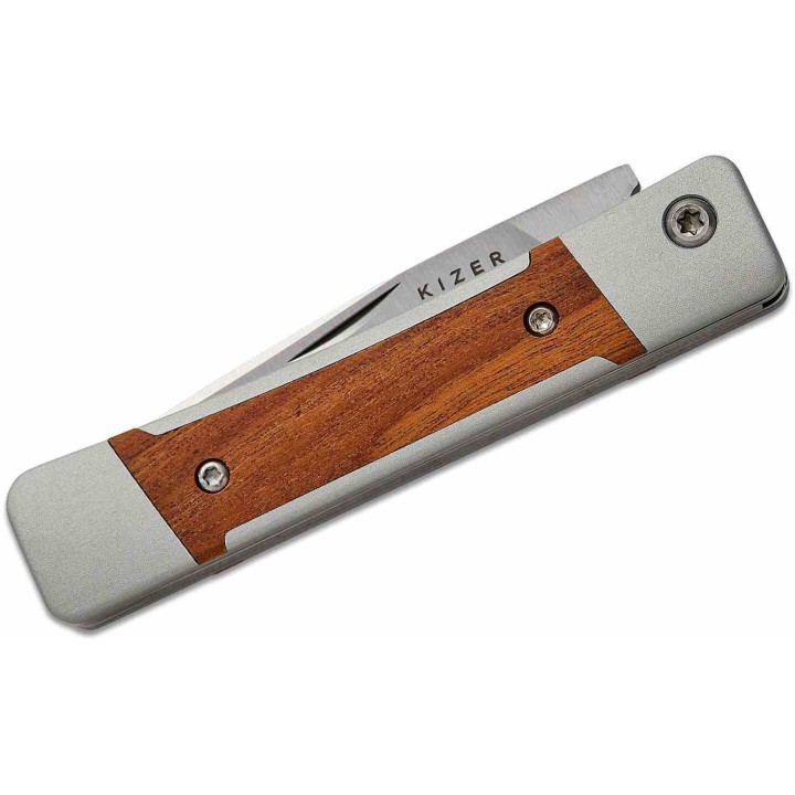 Couteau Kizer Little Grand Lame Acier Nitro-V Manche Alu/Mkuruti Slip Joint KIV2670A1 - Livraison Gratuite