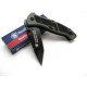 Couteau Automatique Smith&Wesson Special Ops Tanto Acier 4034 Manche Acier SWSPECM - Free Shipping