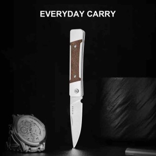 Couteau Kizer Little Grand Lame Acier Nitro-V Manche Alu/Mkuruti Slip Joint KIV2670A1 - Livraison Gratuite