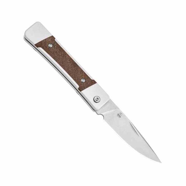 Couteau Kizer Little Grand Lame Acier Nitro-V Manche Alu/Mkuruti Slip Joint KIV2670A1 - Livraison Gratuite