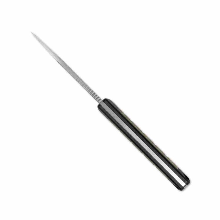 Couteau Kizer Smolt Lame Acier 14C28N Manche G10 Noir et Micarta Green Etui Kydex KI1063A6 - Livraison Gratuite
