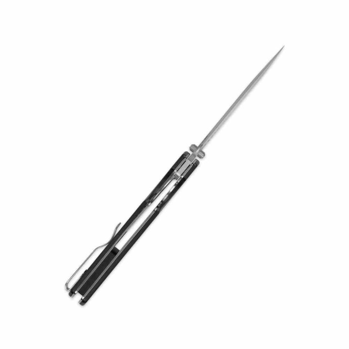 Couteau Kizer Retro Lame Acier Nitro-V Manche G10 Black et Laiton KIVT Linerlock Clip KIV4726A2 - Livraison Gratuite
