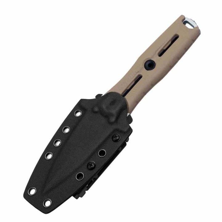 Couteau Kizer Norcross Spear Point Lame Acier Nitro-V Manche G10 Tan Etui Kydex KIZXFB01A3 Livraison Gratuite