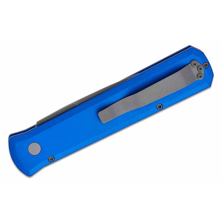 Couteau Automatique Pro-Tech 920 Godfather Blue AUTO Lame Acier 154CM Manche Alu USA PTK920BLUE - Livraison Gratuite