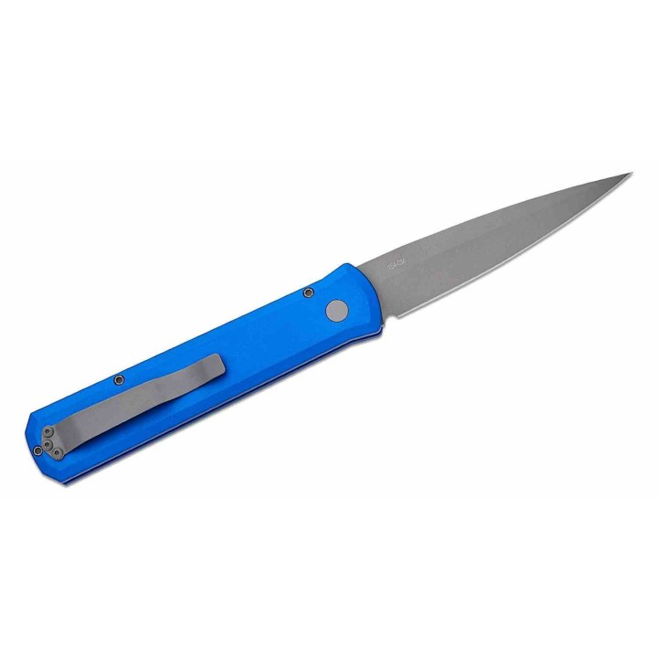Couteau Automatique Pro-Tech 920 Godfather Blue AUTO Lame Acier 154CM Manche Alu USA PTK920BLUE - Livraison Gratuite