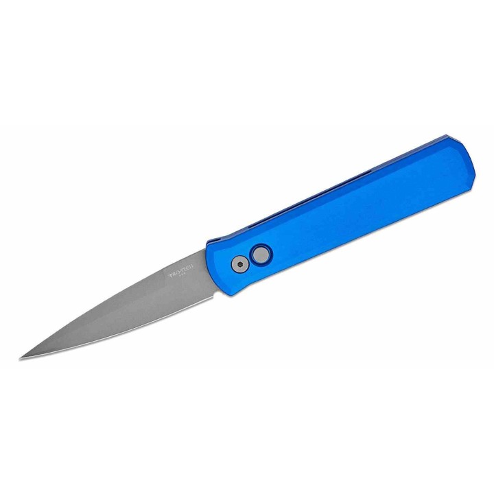 Couteau Automatique Pro-Tech 920 Godfather Blue AUTO Lame Acier 154CM Manche Alu USA PTK920BLUE - Livraison Gratuite
