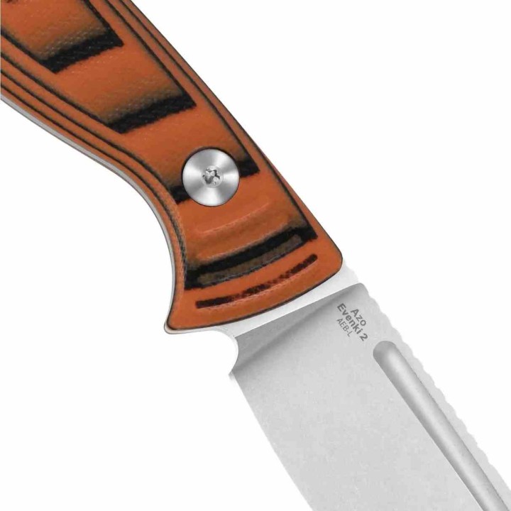 Couteau Kizer Evenki 2 Drop Point Lame Acier AEB-L Manche G10 Orange/Black Etui Kydex KI1098A1 - Livraison Gratuite
