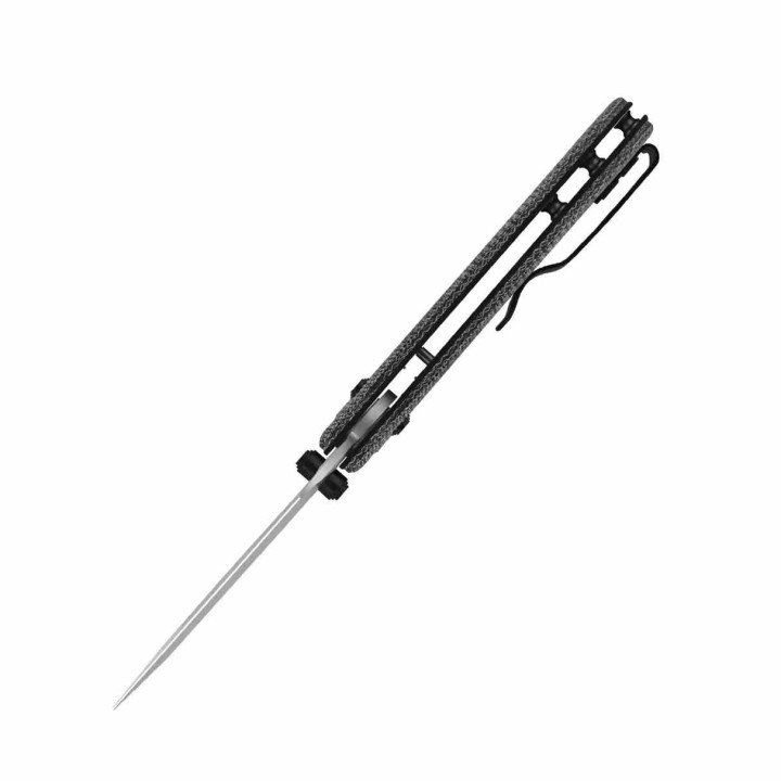 Couteau Pliant Kizer Drop Bear 2 Clutch Lock Sheepsfoot Lame Acier Nitro-V Manche Micarta Noir KIV36192KS1 - Livraison Gratuite
